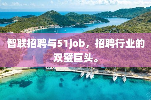 智联招聘与51job，招聘行业的双璧巨头。